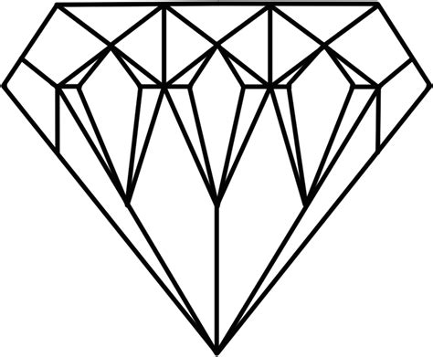 Diamond Coloring Pages Printable